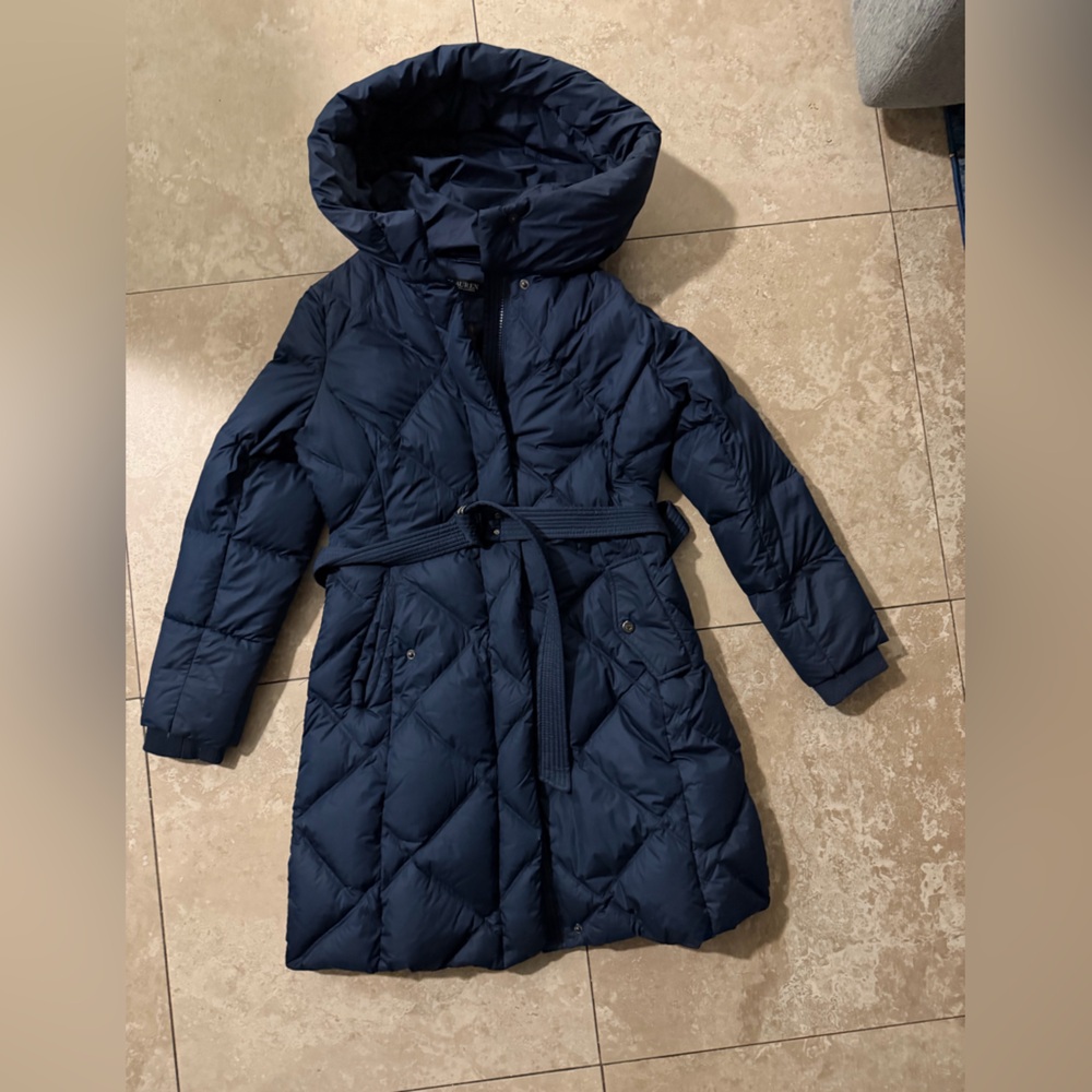 Navy Blue Kids Puffer Coat